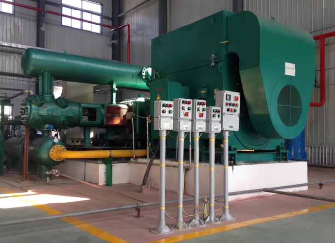 Ever Power oxygen compressor manufacturing facility — pressure testing workshop