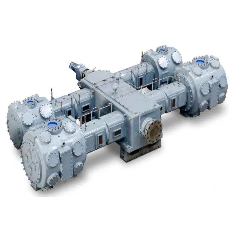 4MW-93/35 oxygen nitrogen booster compressor four-column MW-type air separation 93 m3/min 35 bar engineering rendering